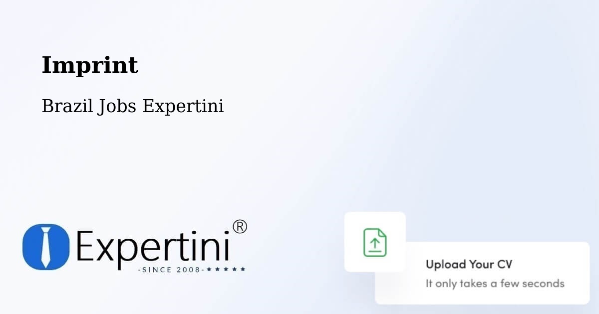 Imprint – Araguaçu - Brazil Jobs Expertini